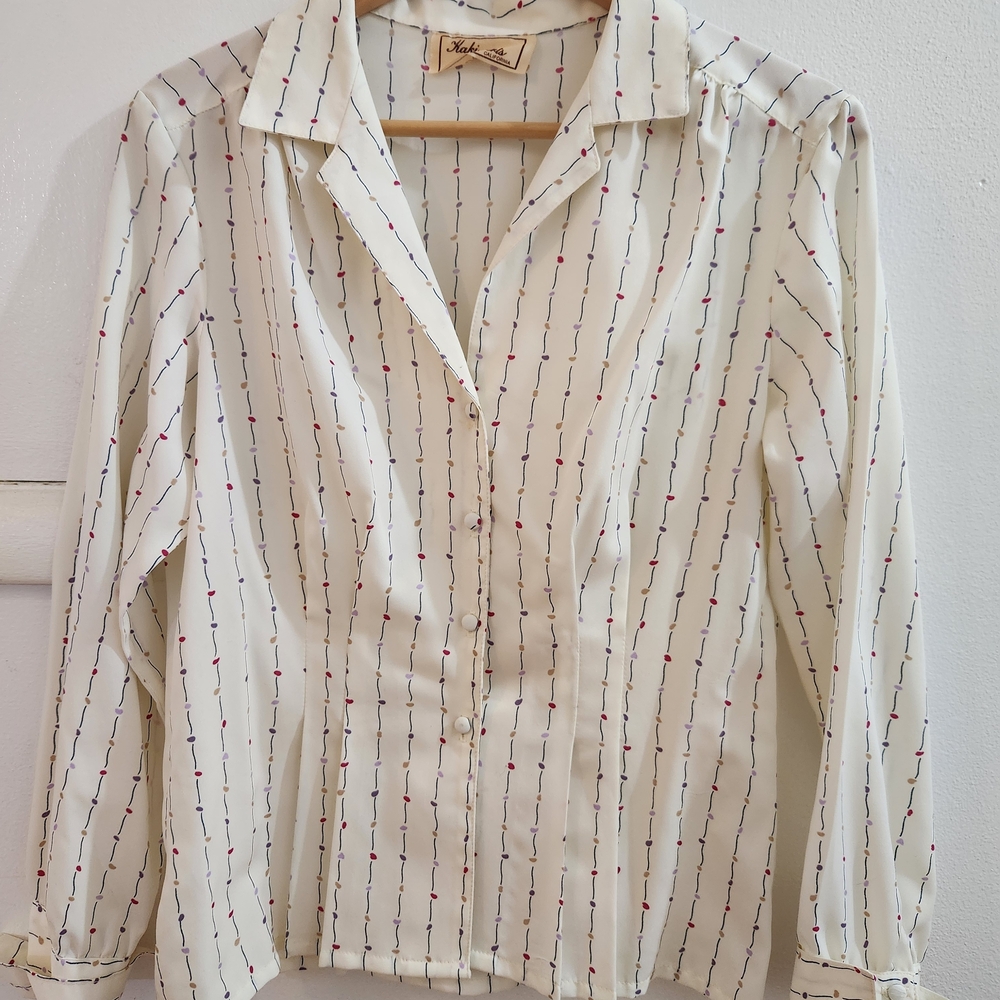 Women's Cream Button Down Shirt
